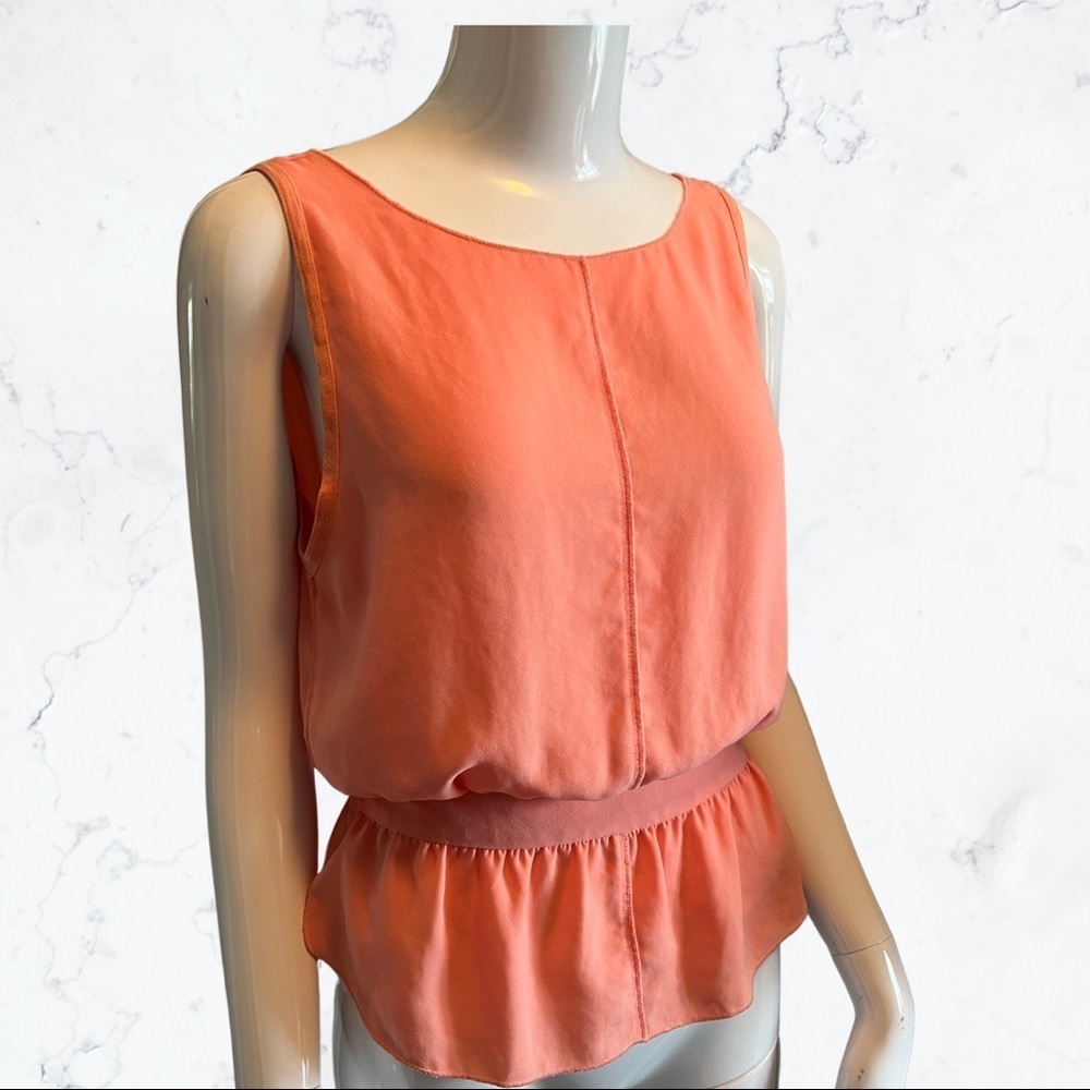 Aritzia tank Coral peplum